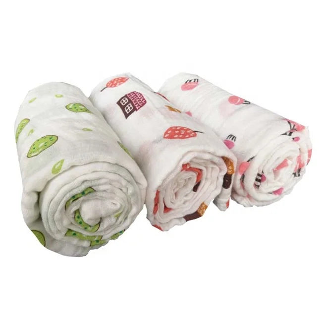 Natural Baby Textile by the Yard Solid Colored 100% Organic Cotton Double Gauze Muslin Fabric