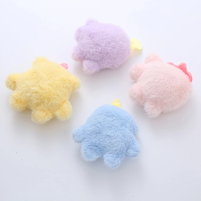 Cute Cartoon Plush Monster Cat Toy Catnip Crinkle Sound Soft Fuzzy Kittens Interactive Play Squeaker Natural Catnip
