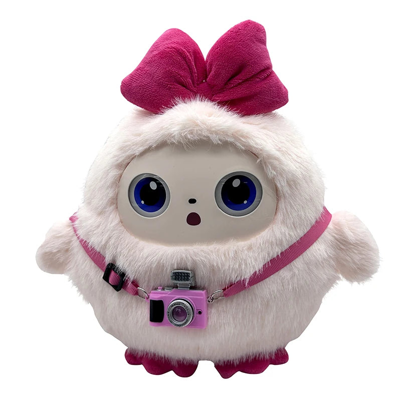 High-Tech Kawaii Green Talking AI Bear Toy Super Soft Organic Cotton Fabric Embroidered LED Eyes PP Cotton Filling Birthday