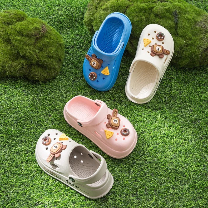Wholesale Children's Slippers Summer Girls Non-slip Boys Eva Clogs Children Soft Bottom Hole Shoes Baby Cool Slippers Slides