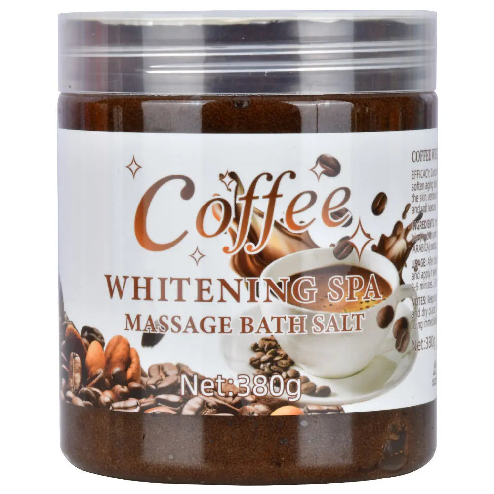 Organic 350g Coffee Turmeric Salt Hydrating Moisturizing Body Deep Cleansing Exfoliating Bath Scrub for All Skin Types