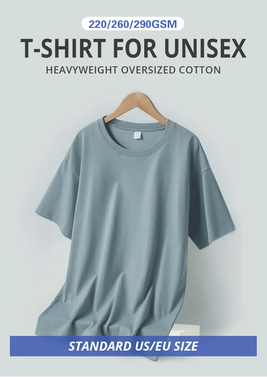 Custom Tshirt 100% Premium Pure Cotton Drop Shoulder Oversized T Shirt Organic Cotton Men Breathable T Shirts
