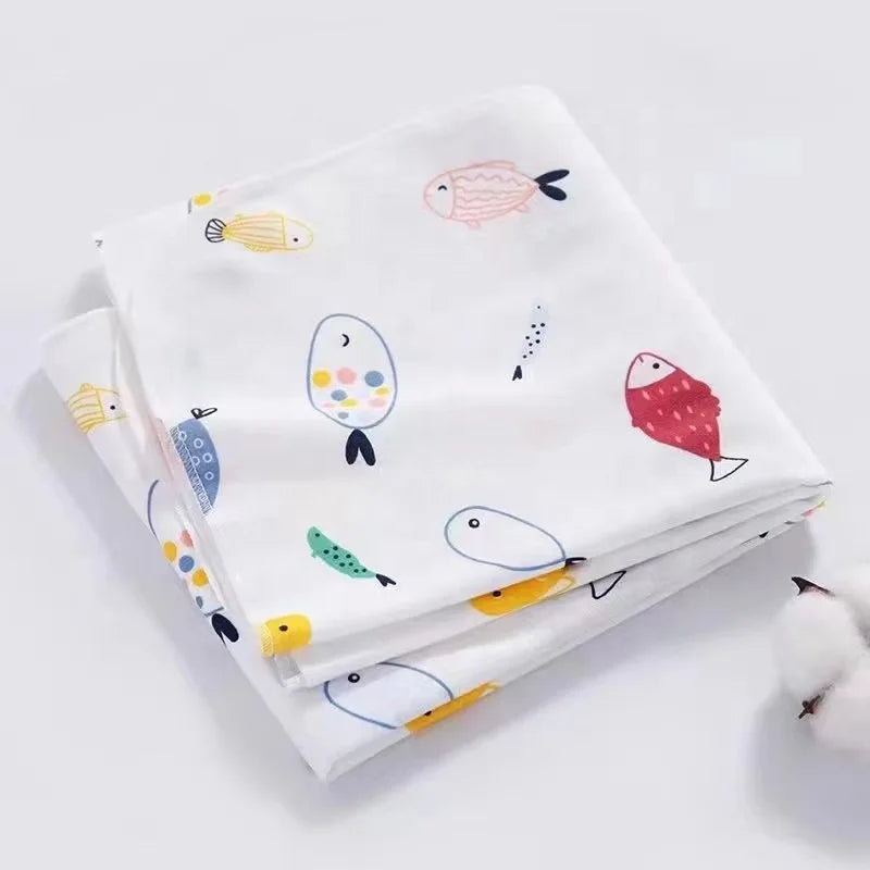 Natural Baby Textile by the Yard Solid Colored 100% Organic Cotton Double Gauze Muslin Fabric
