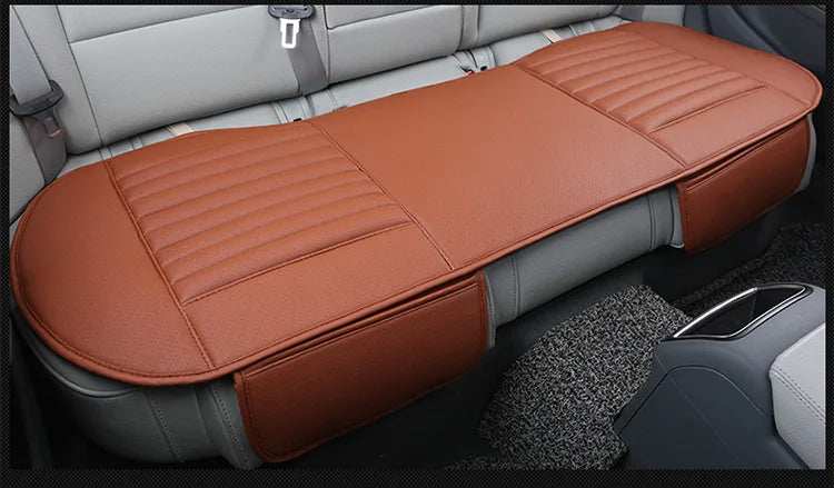 Four Seasons General Danipi 3-Piece Leather Seat Cushion Bamboo Charcoal Small Car Products Without Backrest
