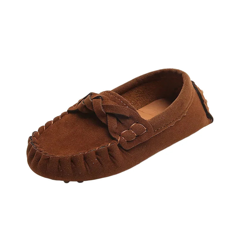 Kids Flats Loafers 2024 Spring New Casual Children Moccasin Shoes Korean Version Baby Girls and Boys Soft Fashion Slip-on
