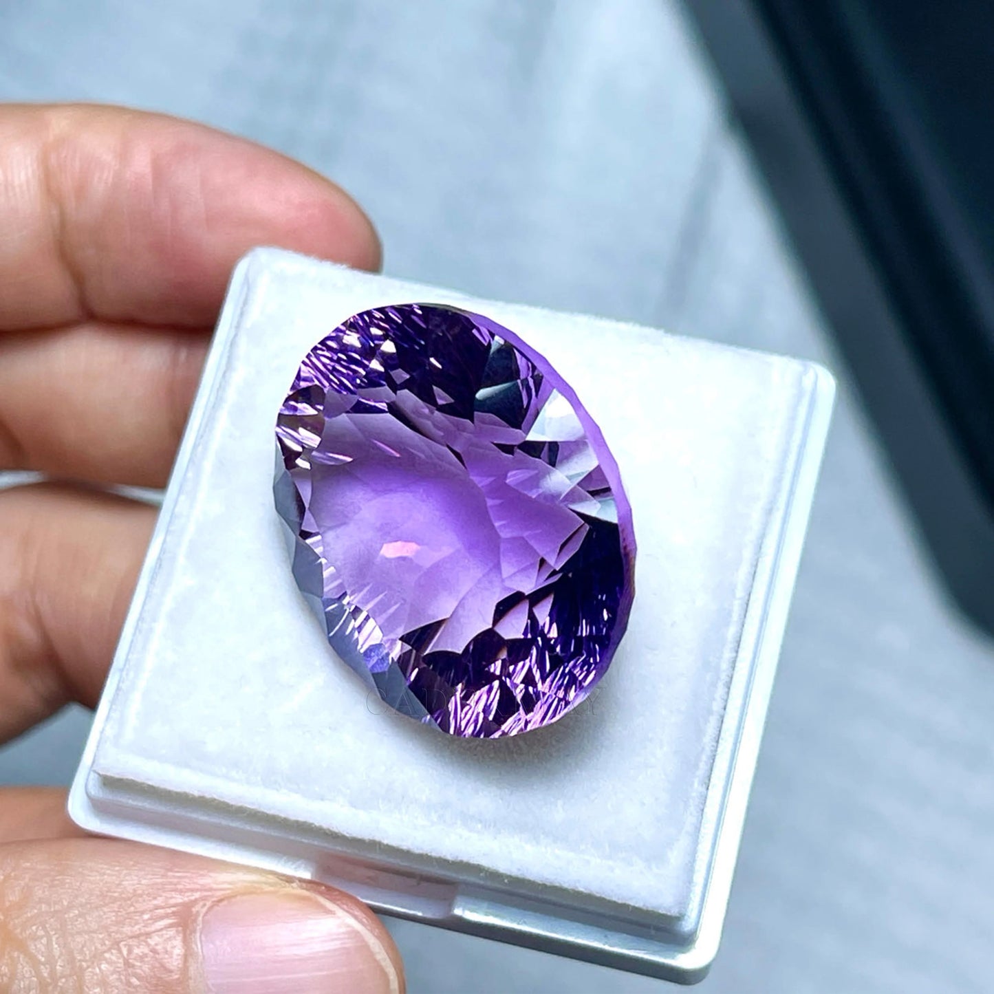 Wholesale Natural Amethyst Cushion Oval Pear Heart Brilliant Cut Vivid Purple Loose Gemstone With GRC Certificate Ready to Ship