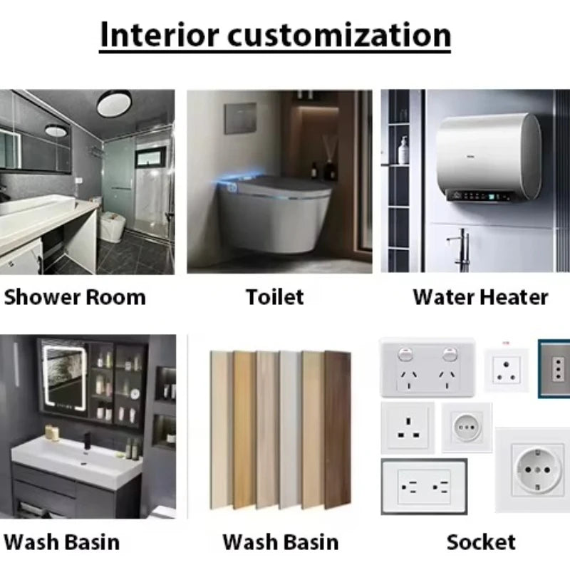 Eco Friendly Container House Folding House Mobile Portable Expandable Tiny Home Container House with Solar Panels Netherlands