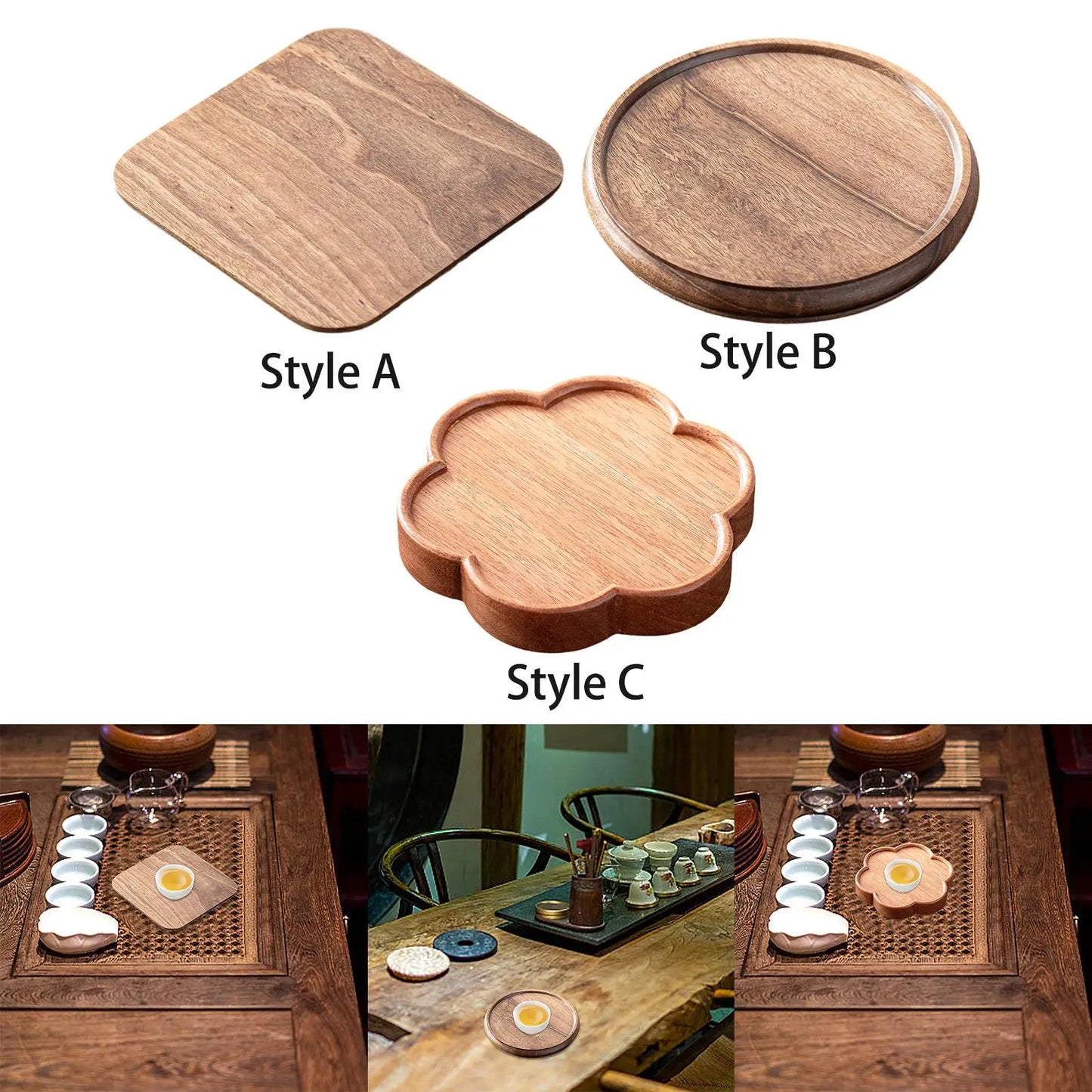 Bamboo Serving Tray,Serving Platter,Platter Organizer,Cake Tray,Breakfast Dinner Tray,Food Storage Platter for Drinks Snack