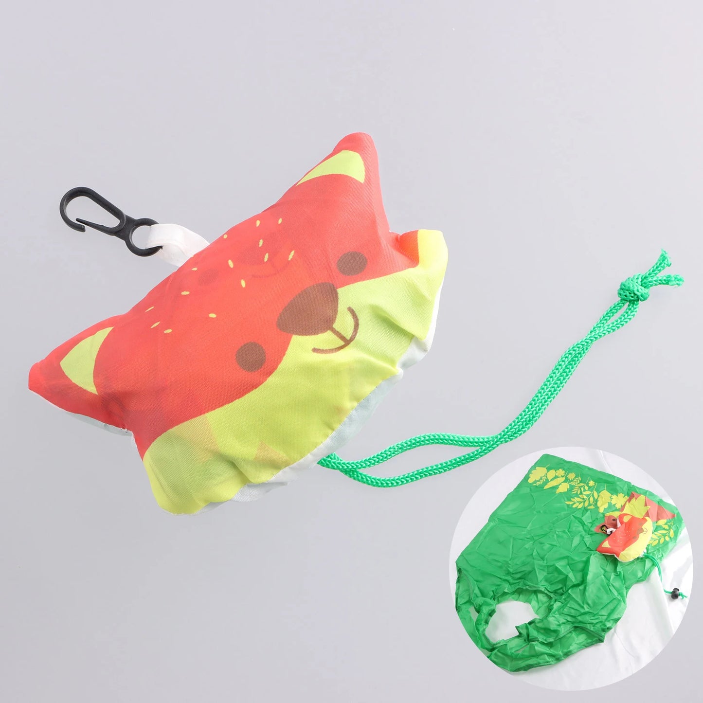 New Animals Cute Dog Useful Nylon Foldable Folding Eco Reusable Shopping Bags Cartoon Eco Tote Bag Portable Travel Shoulder Bag