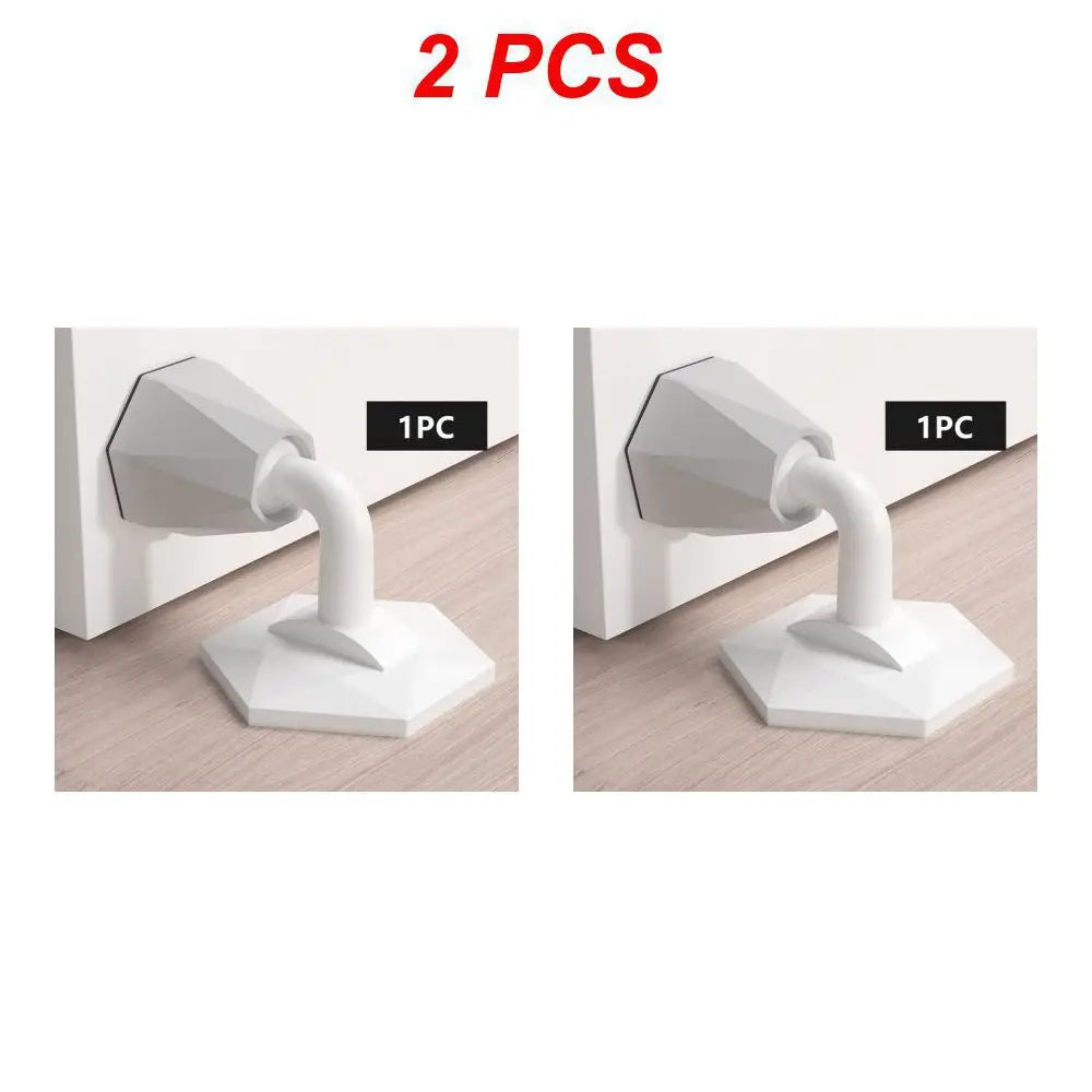 Mute Silicone Door Stopper Self Adhesive Door Stops Door Wall Buffer Protector Safety Tool Bumper Door Pads Door Rear Retainer