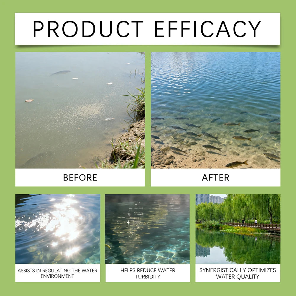 Organic-pond Maintenance Powder For Health Fish Safe For Fish, Plant Serene-Garden Pond-Oasis