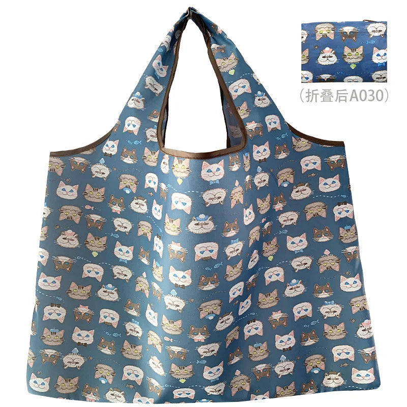 58X53X40cm foldable eco-bag Oxford cloth eco-friendly shopping bag portable bag large supermarket grocery bag case