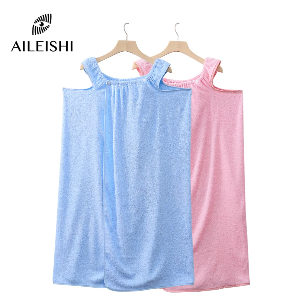Bamboo Fiber Bath Towel Household Women Wearable Wrap Adults Absorb Water Dry Hair Skirt Long Style Bathroom Washable Bathrobe