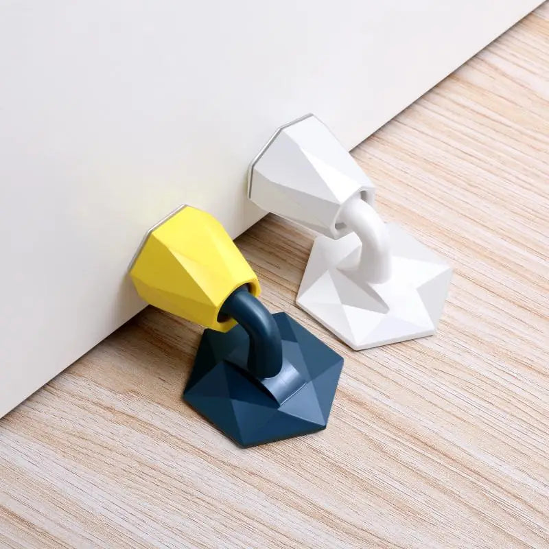 Mute Silicone Door Stopper Self Adhesive Door Stops Door Wall Buffer Protector Safety Tool Bumper Door Pads Door Rear Retainer