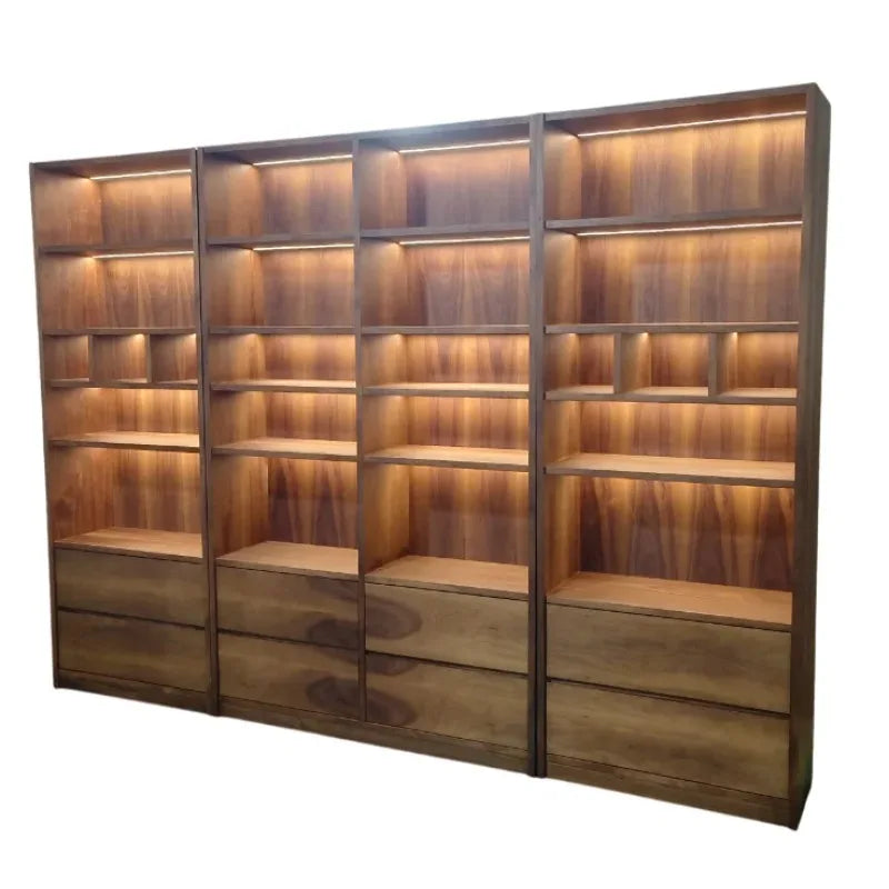 Wooden Bookshelf Design Living Room Book Shelf Library Storage Cabinet  Book Shelvese Bookshelf  Bookcase