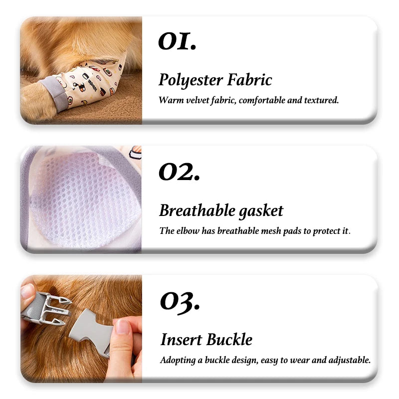 Medium Large Dogs Elbow Protection Clothes Husky Golden Retriever Knee Brace Support Front Leg Joint for Pain Muscle Sore