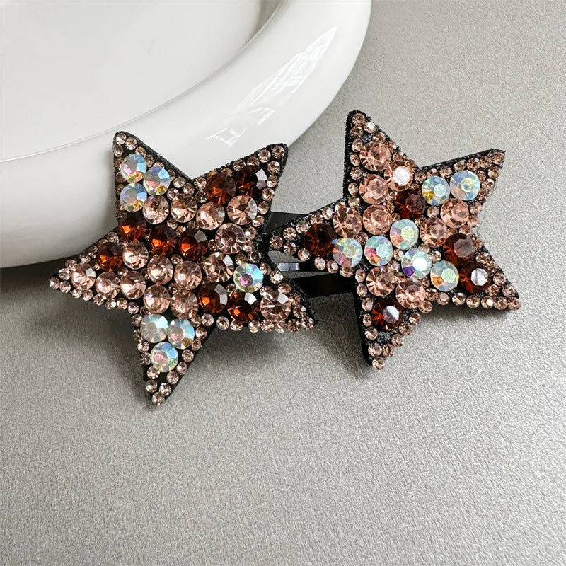 1PC New Cute Princess Pentagram Lovely Girls Hairpins Children Headwear Hairgrip Hair Clips Barrettes Hair Accessories