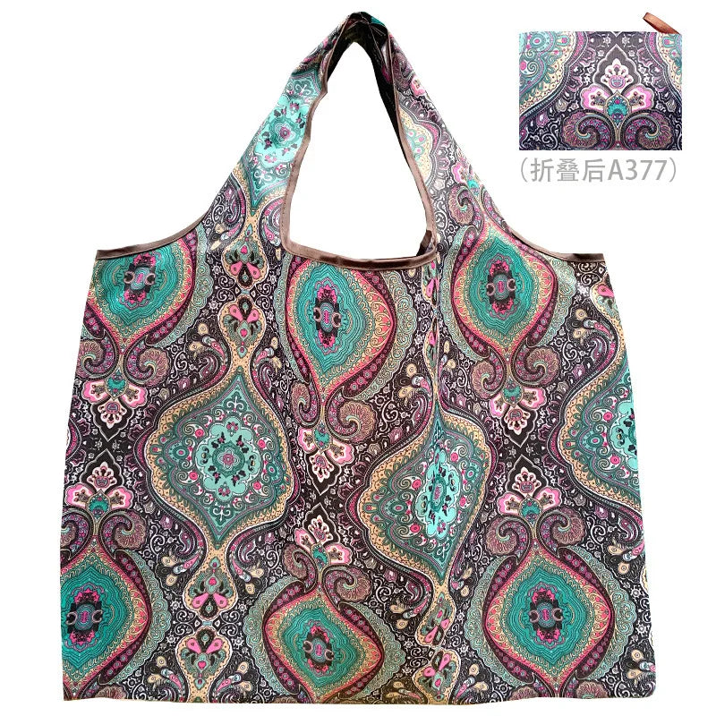 58X53X40cm foldable eco-bag Oxford cloth eco-friendly shopping bag portable bag large supermarket grocery bag case