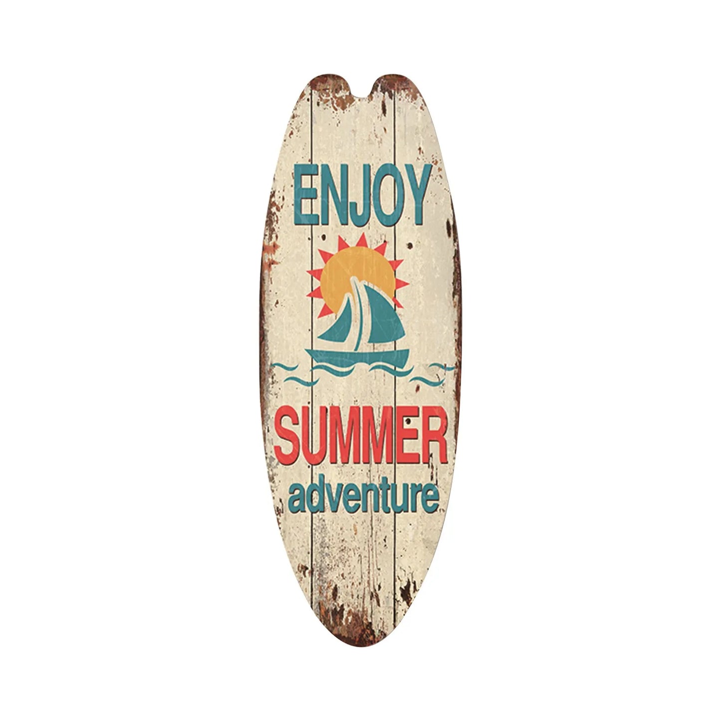 Wood Surfboard Home Decor Festival Bar Home Party Decor Casual Trend Wooden Sign Beach Style Hanging Retro Home Decor