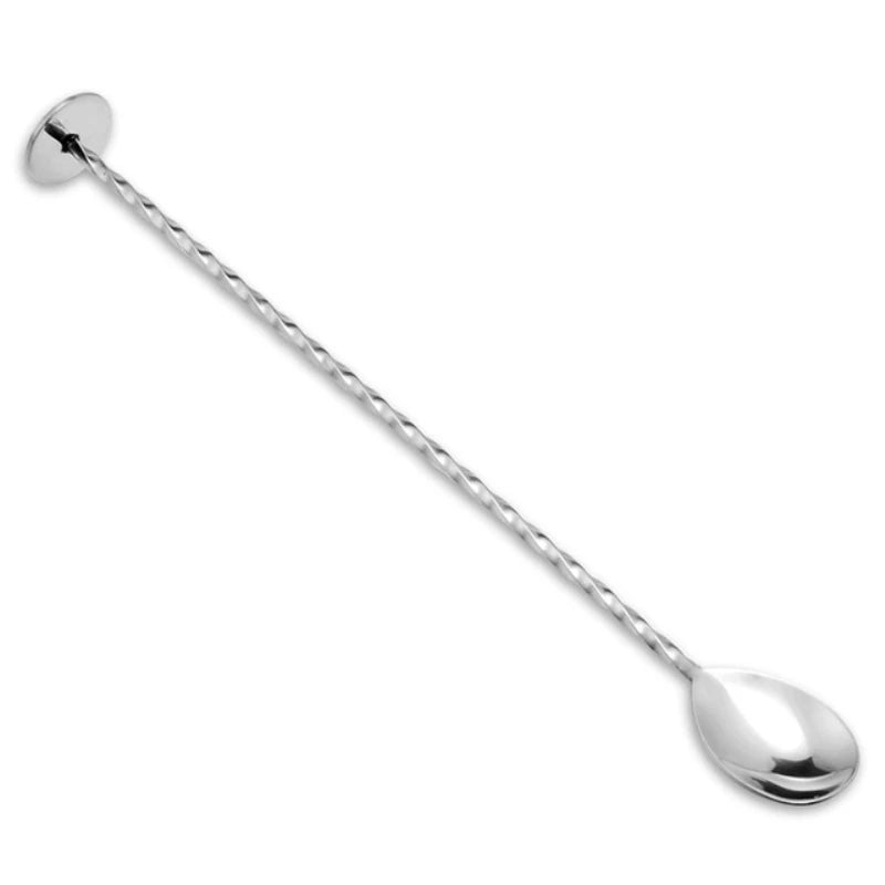 Stainless Steel Mixing Spoon Long Handle Stirring Spoon Drink Stirrers Cocktail Spoons Spiral Pattern Bar Cocktail Shaker Spoon
