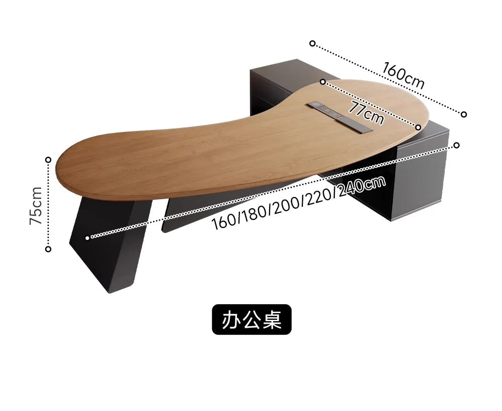 Wooden Study Office Desk Modern Computer Gaming Standing Long Executive Office Desk Luxury Escritorio Oficina Home Products