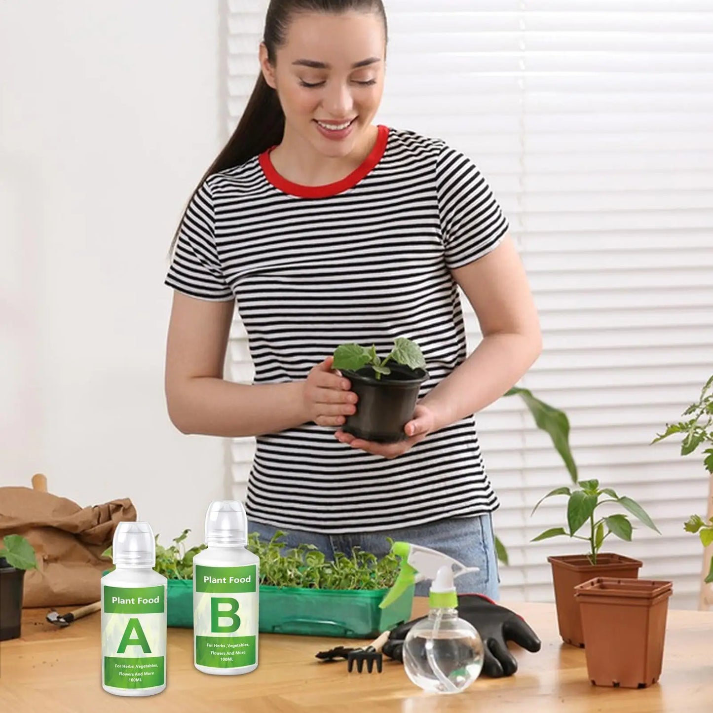 Hydroponic Nutrient Solution Organic Plant Food Organic Plant Food A & B Liquid Hydroponics Fertilizer Hydroponic Nutrients