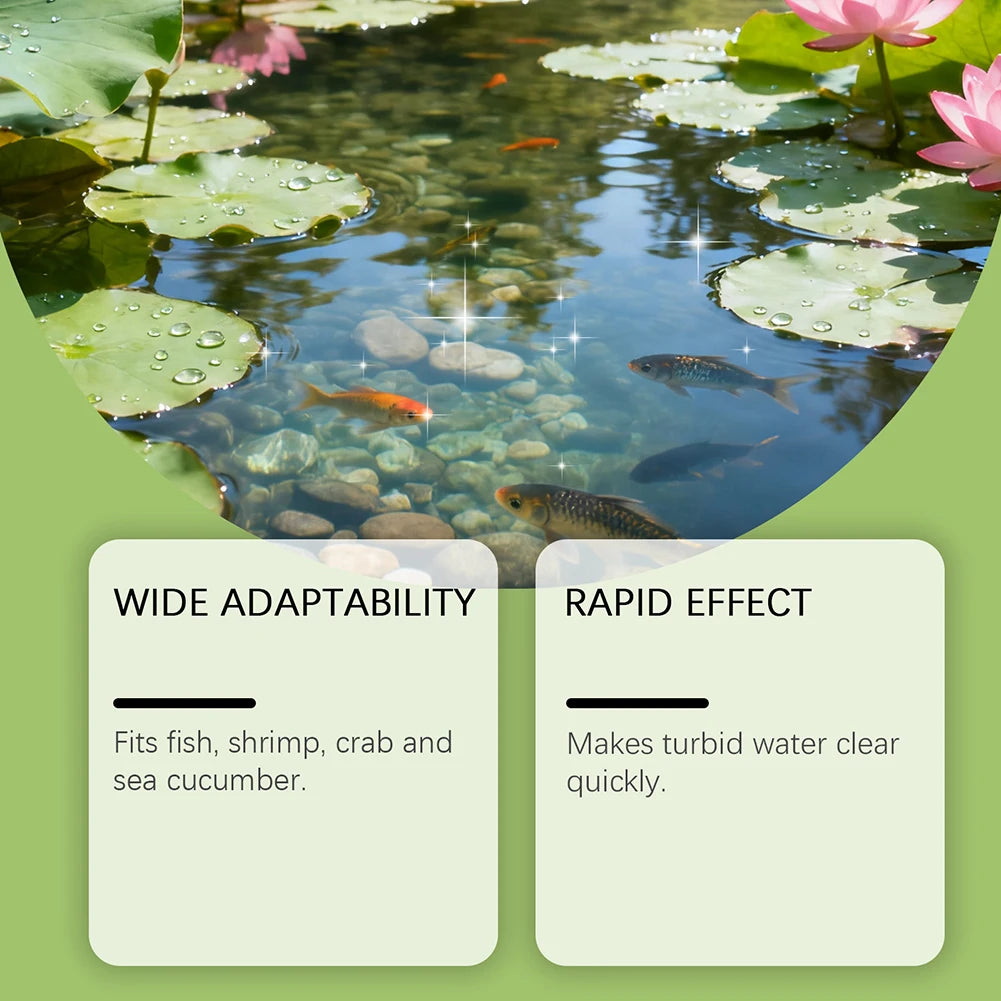 Organic-pond Maintenance Powder For Health Fish Safe For Fish, Plant Serene-Garden Pond-Oasis