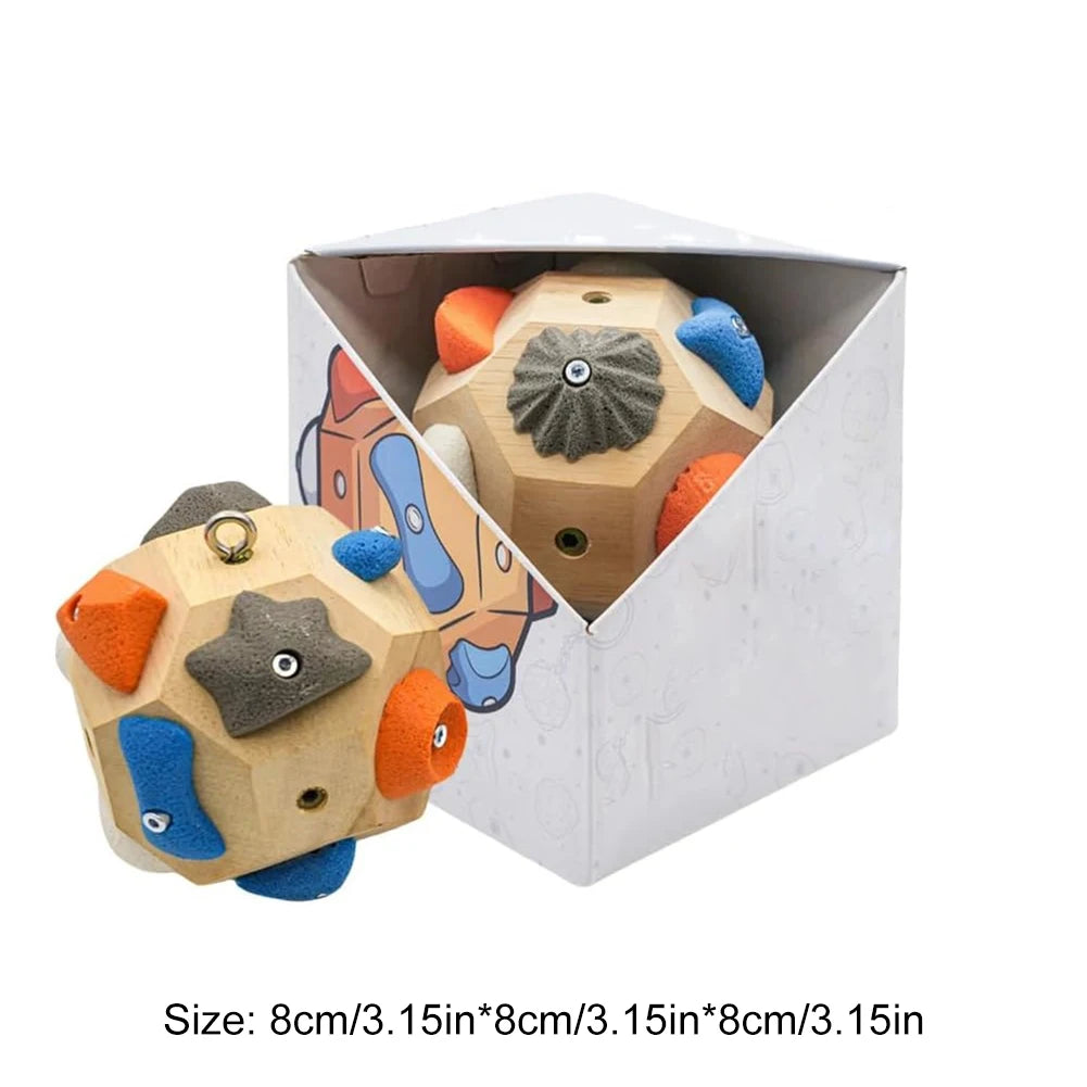 Hot Handcrafted Boulder Block Wood For Enhancing Manipulative Ability Build Strength and Precision Solid 10cm Wooden Boul