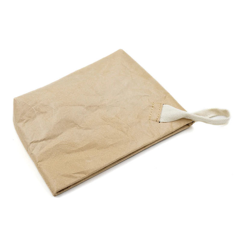 Eco - conscious & Fashion Cosmetic Bag Lightweight Durable Retro Paper Makeup Bag A Good Travel Companion