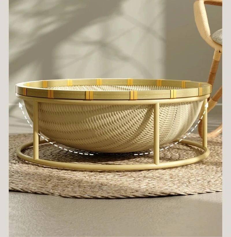 Bamboo Woven Cat Bed Moisture-proof Washable and Breathable Cats Beds and Furniture Wear Resistant Pet Products Cat Accessories