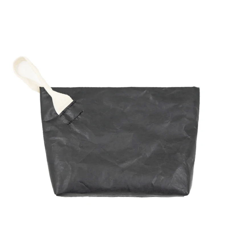Eco - conscious & Fashion Cosmetic Bag Lightweight Durable Retro Paper Makeup Bag A Good Travel Companion