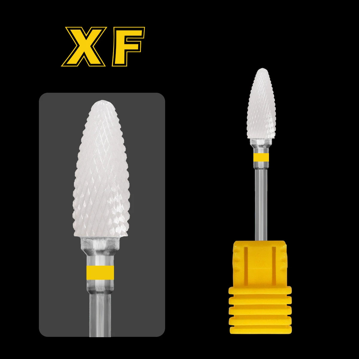 ECO Economy Ceramic Nail Drill Bit  Rotary Burr Milling Cutter Flame Bullet Bits For Manicure Pedicure Tools Accessories