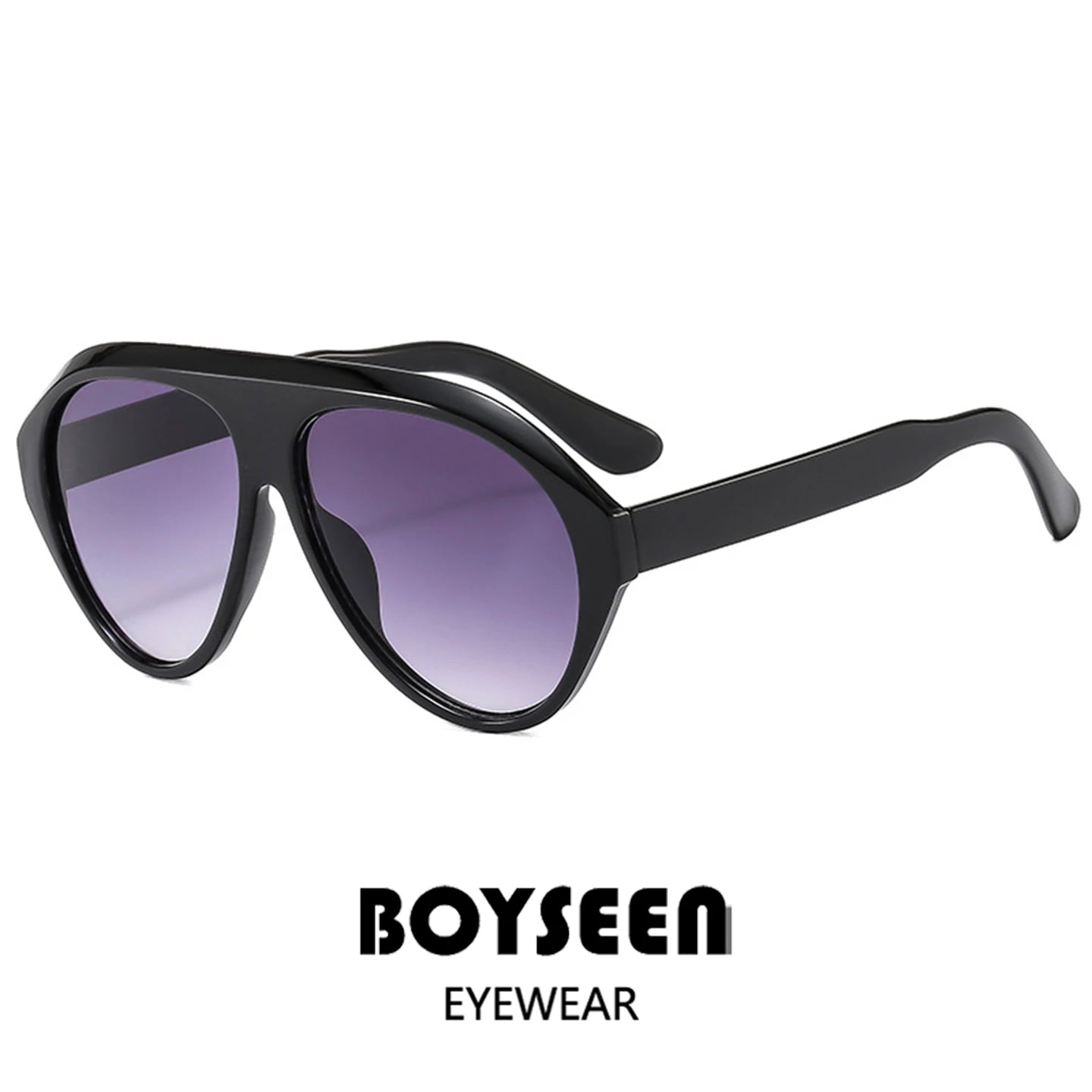 Large Frame Pilot Sunglasses Unisex Oversize Fashion Brown Sunglasses Brand Design Winter Eyewear