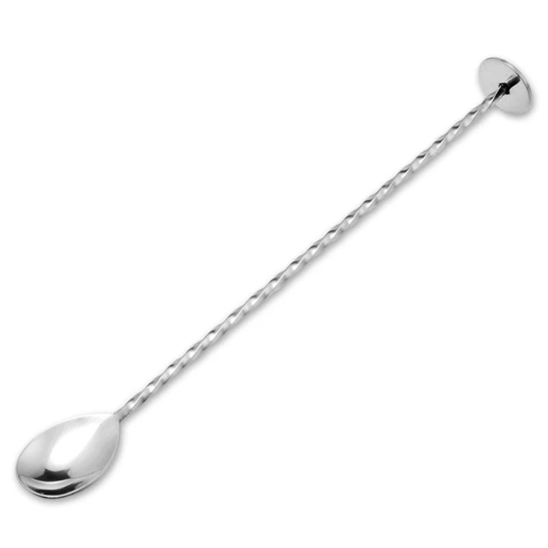 Stainless Steel Mixing Spoon Long Handle Stirring Spoon Drink Stirrers Cocktail Spoons Spiral Pattern Bar Cocktail Shaker Spoon
