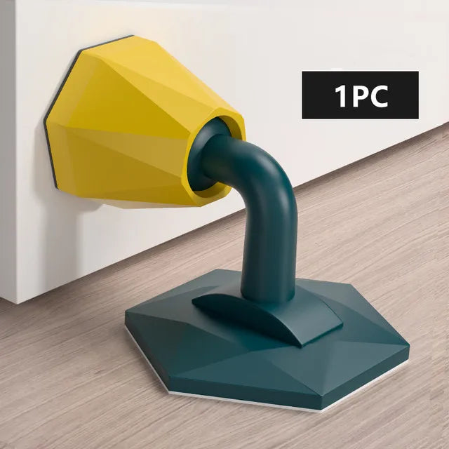 Mute Silicone Door Stopper Self Adhesive Door Stops Door Wall Buffer Protector Safety Tool Bumper Door Pads Door Rear Retainer
