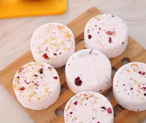 Handcrafted Organic Bath Bombs Shower Steamer Collection-Aromatherapy Custom Branding Elegant Packaging Whitening Skin Care Bulk