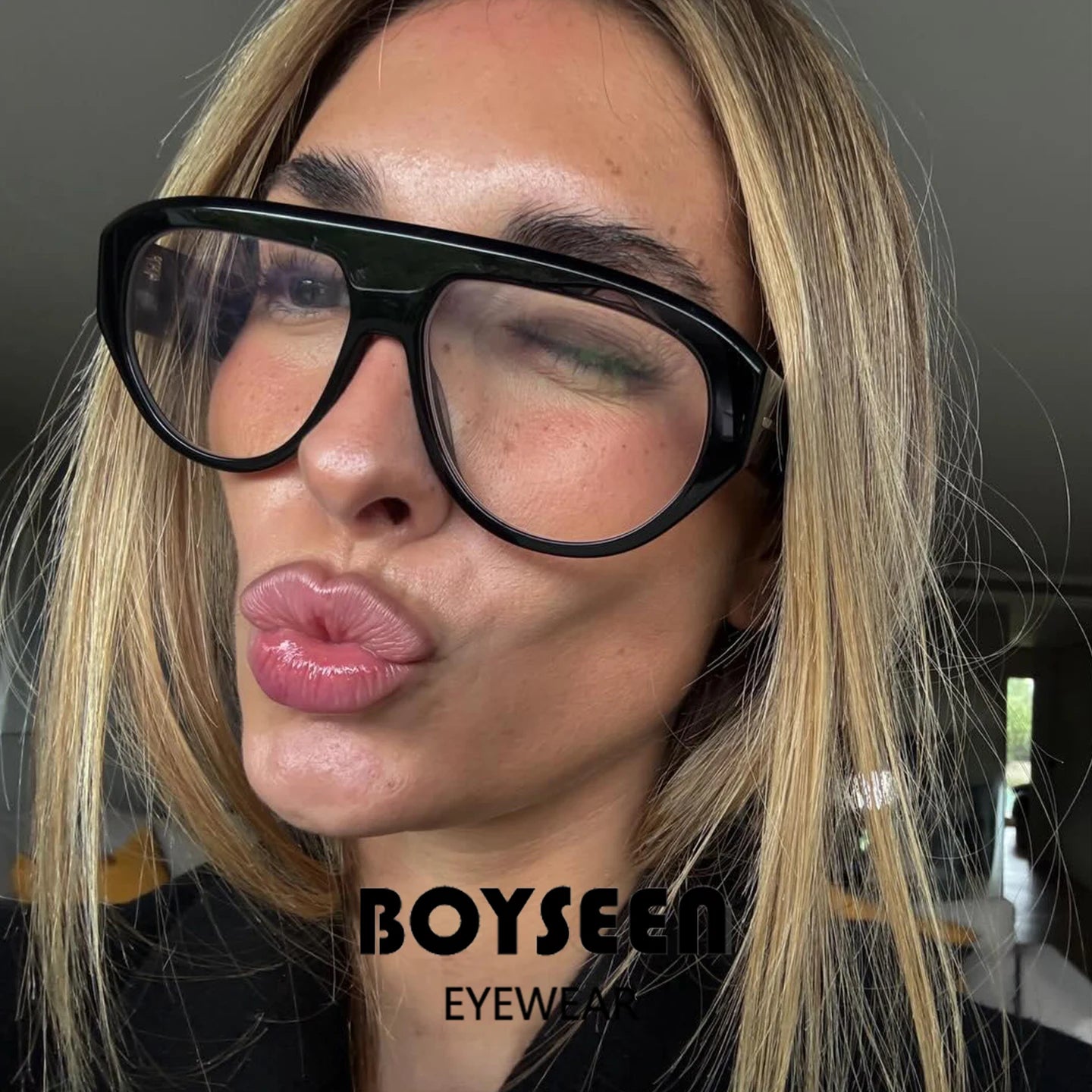 Large Frame Pilot Sunglasses Unisex Oversize Fashion Brown Sunglasses Brand Design Winter Eyewear