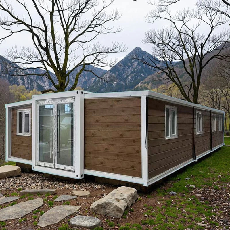 Eco Friendly Container House Folding House Mobile Portable Expandable Tiny Home Container House with Solar Panels Netherlands