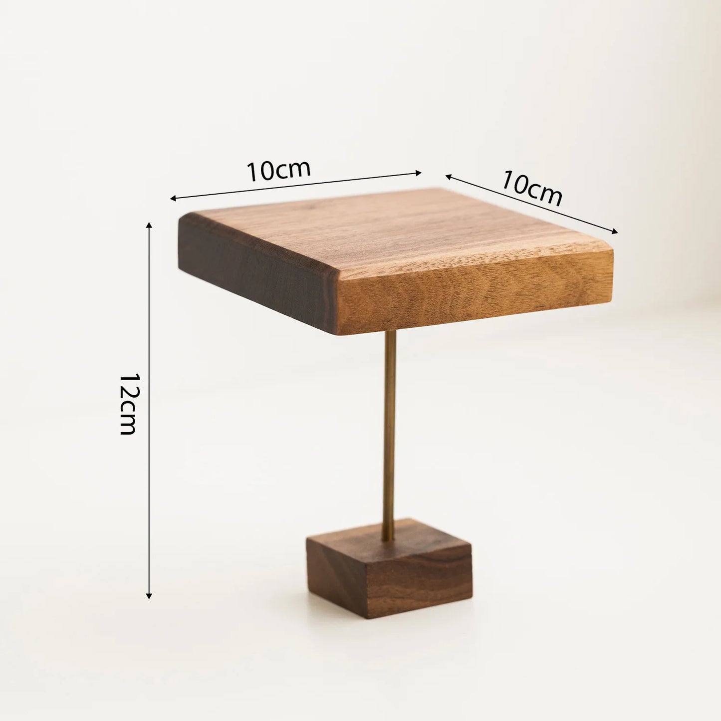 Wooden Earring & Bracelet Display Stand, Solid Wood Jewelry Storage Tray, Decorative Desktop Organizer & Photo Prop