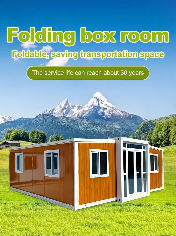 Eco Friendly Container House Folding House Mobile Portable Expandable Tiny Home Container House with Solar Panels Netherlands