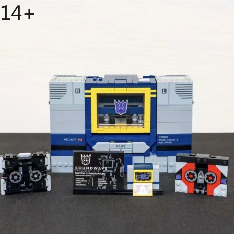 2026 Christmas Promotional 10358 Robot Soundwave Building Blocks Assembly Brick Model Toys for Boy Kids Birthday Gift