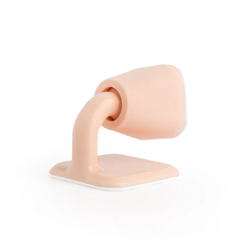 Mute Silicone Door Stopper Self Adhesive Door Stops Door Wall Buffer Protector Safety Tool Bumper Door Pads Door Rear Retainer