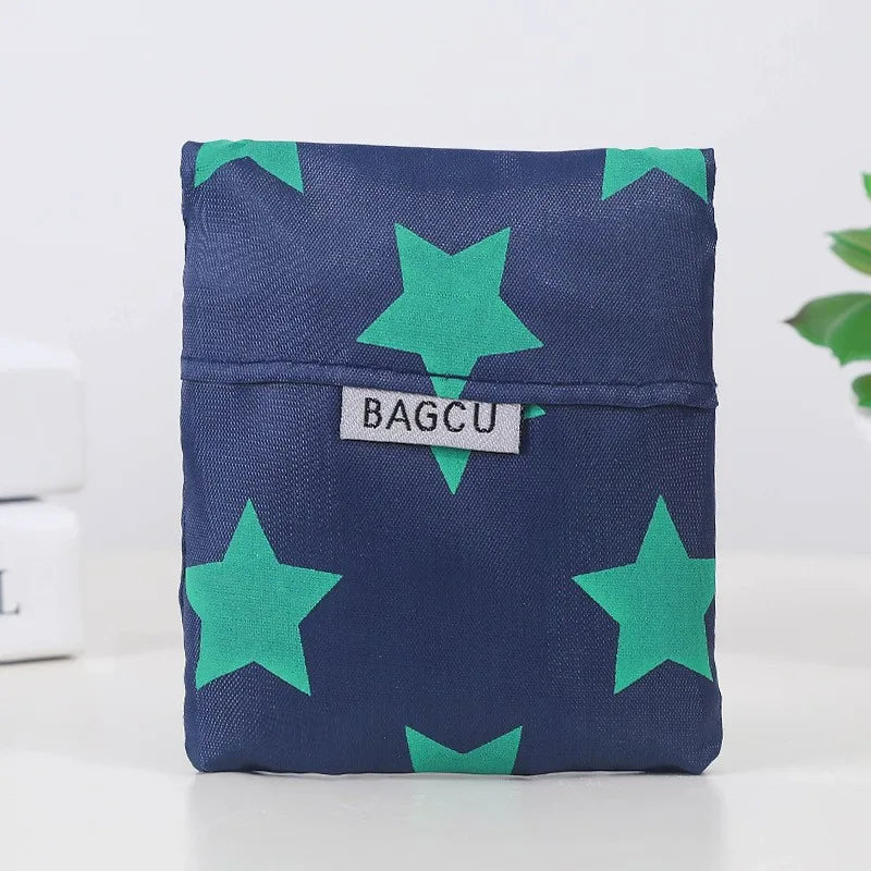 Reusable Foldable Supermarket Shop Large Folding Shopping Bag Easy to Carry Eco-friendly Big Capacity Eco Storage Handbag