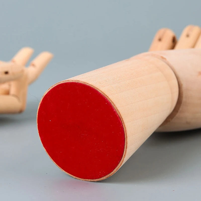 Wooden Hand Man Wood Drawing Mannequin Rotatable Modle Artist Movable Limbs Human Male Miniatures Figurines Decoration Crafts