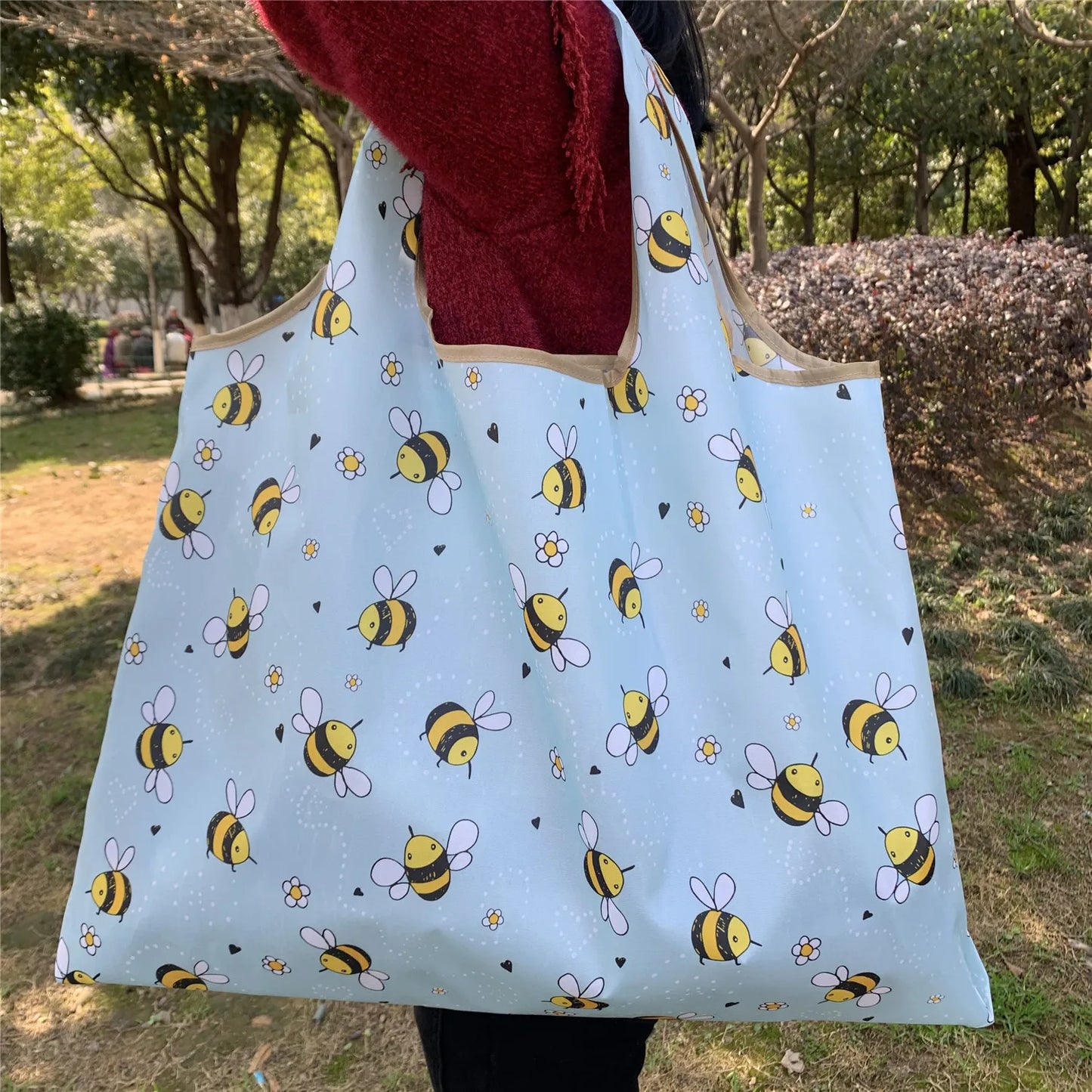58X53X40cm foldable eco-bag Oxford cloth eco-friendly shopping bag portable bag large supermarket grocery bag case