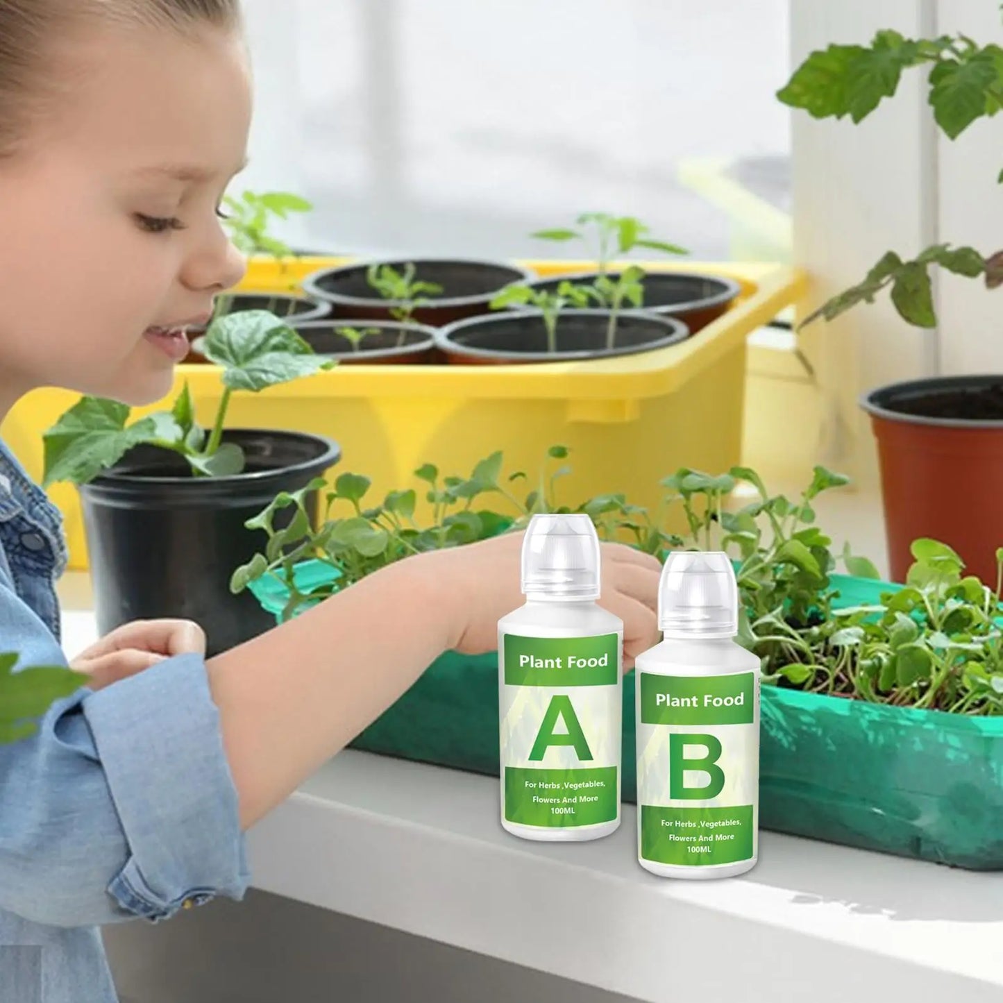 Hydroponic Nutrients Fertilizer A and B Solution Set Hydroponic Garden Plant Food Plants absorb better Flowers Nutrients