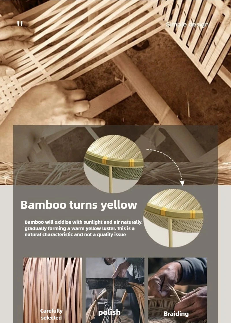 Bamboo Woven Cat Bed Moisture-proof Washable and Breathable Cats Beds and Furniture Wear Resistant Pet Products Cat Accessories