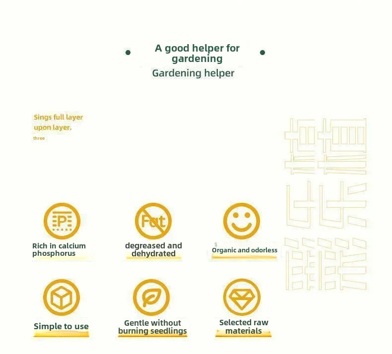 Organic Bone Powder Flower Essence Fatty Acid Salt-free Multiple Succulent Plant Gardening Organic Home Use Calcium Promotion