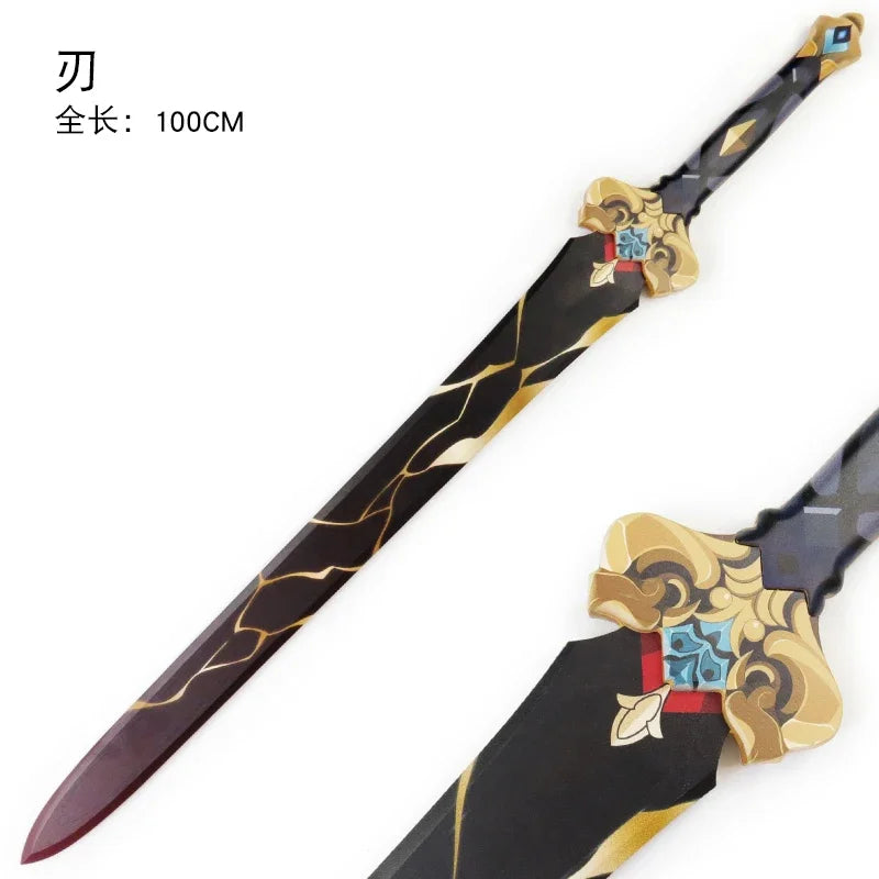 Bamboo Knife Cos Props Clothes Weapons Game Merchandise Unbladed 100cm