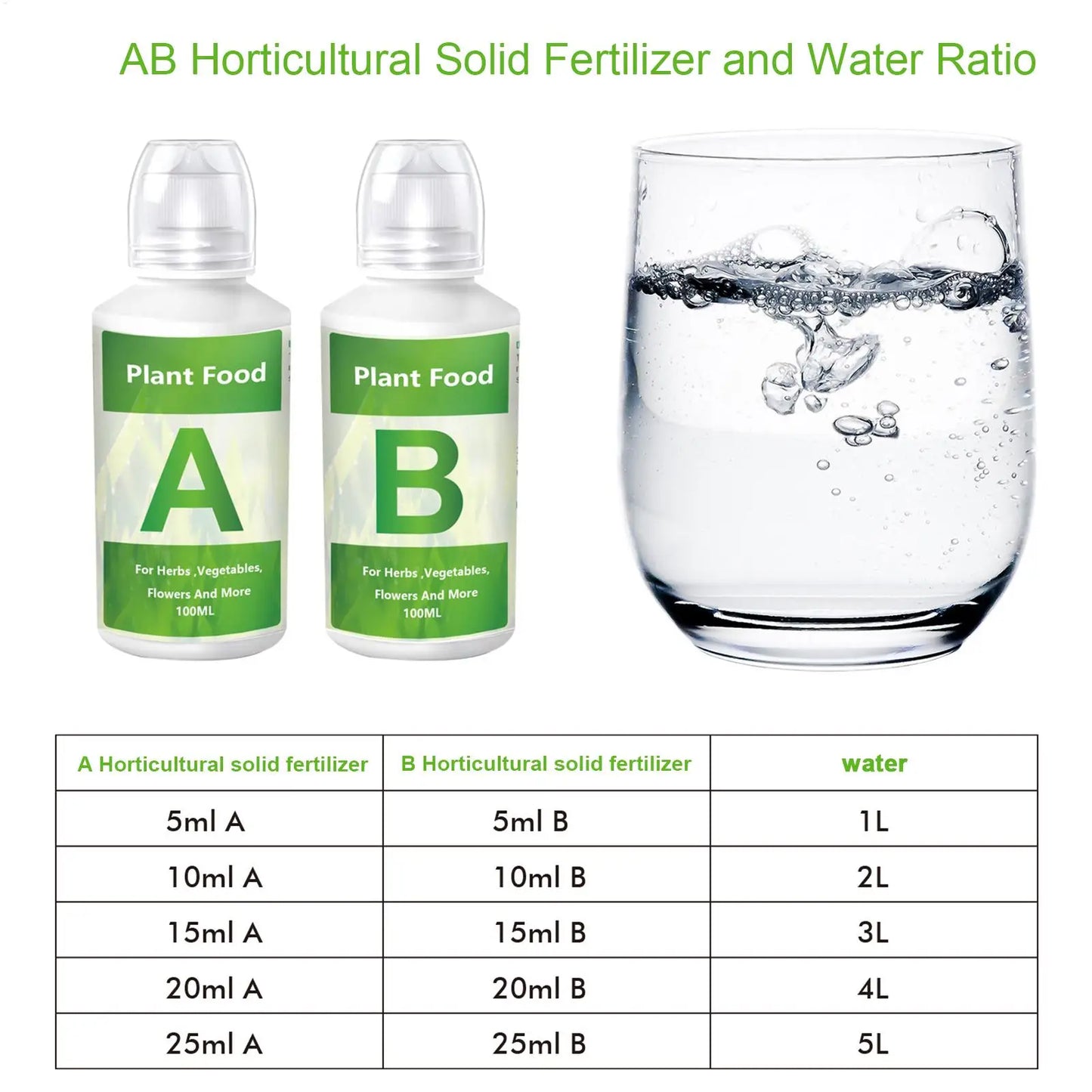 Hydroponic Nutrient Solution Organic Plant Food Organic Plant Food A & B Liquid Hydroponics Fertilizer Hydroponic Nutrients